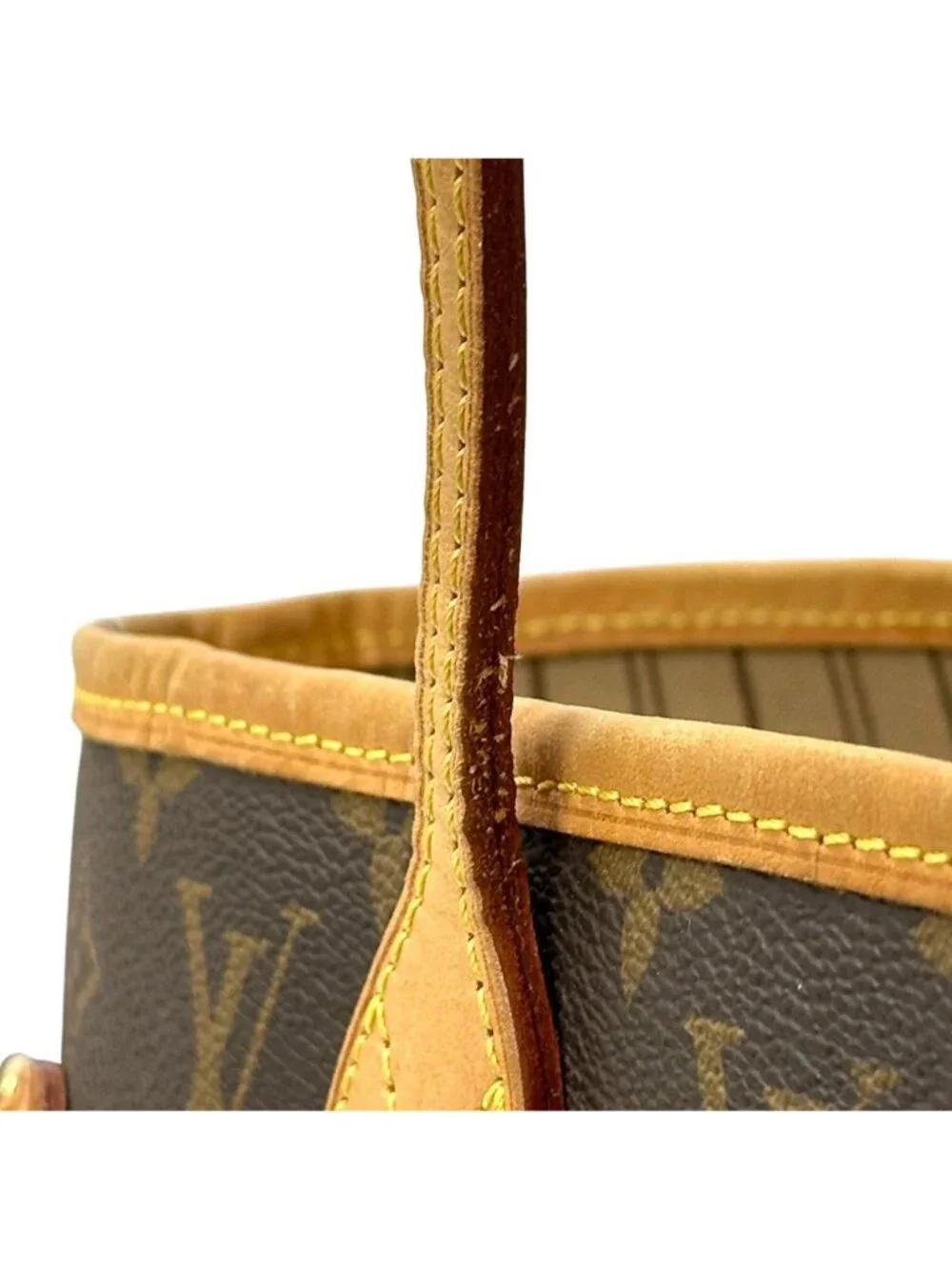 Louis Vuitton Monogram Tote Neverfull MM Brown Shoulder